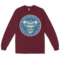 Burgundy queensborough community college Long Sleeve Tee - linhVisuals