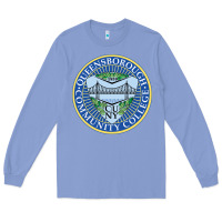 Colony Blue queensborough community college Long Sleeve Tee - linhVisuals