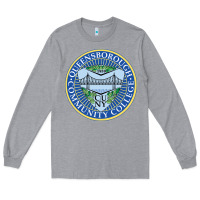 Heather Grey queensborough community college Long Sleeve Tee - linhVisuals