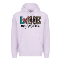 Lilac armed forces day love my soldier Premium Hoodie - Artiststas