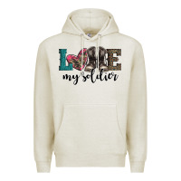 Oatmeal Heather armed forces day love my soldier Premium Hoodie - Artiststas