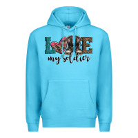 Ocean Blue armed forces day love my soldier Premium Hoodie - Artiststas