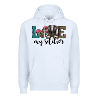White armed forces day love my soldier Premium Hoodie - Artiststas