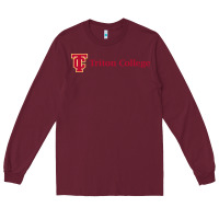 Burgundy triton college Long Sleeve Tee - linhVisuals