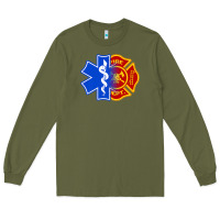 Army Green emt firefighter ems fire first responder premium Long Sleeve Tee - linhVisuals