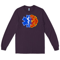 Plum emt firefighter ems fire first responder premium Long Sleeve Tee - linhVisuals