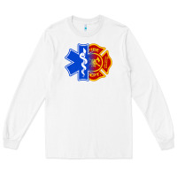 White emt firefighter ems fire first responder premium Long Sleeve Tee - linhVisuals