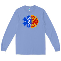 Colony Blue emt firefighter ems fire first responder premium Long Sleeve Tee - linhVisuals