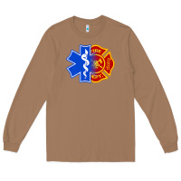 Toasted Coconut emt firefighter ems fire first responder premium Long Sleeve Tee - linhVisuals