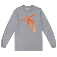 Heather Grey fat bike mountain biking Long Sleeve Tee - linhVisuals