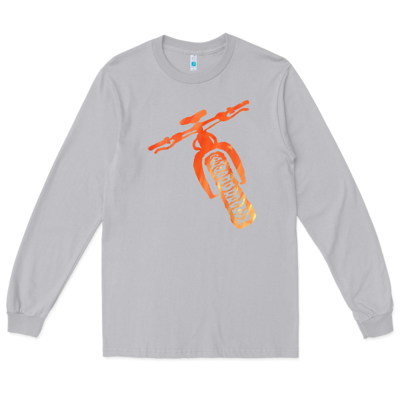 Fat Bike Mountain Biking Long Sleeve Tee by linhVisuals | Teevron