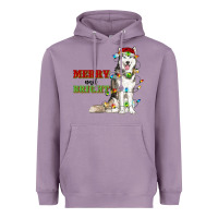 Lavender Merry And Bright Husky Heavyweight Hoodie - RanaPortraitStore