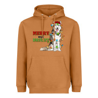 Meerkat Merry And Bright Husky Heavyweight Hoodie - RanaPortraitStore