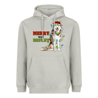 Moon Dust Merry And Bright Husky Heavyweight Hoodie - RanaPortraitStore