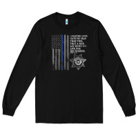 Black police in america correctional officer prayer Long Sleeve Tee - linhVisuals