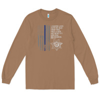 Police In America Correctional Officer Prayer Long Sleeve Tee | Teevron