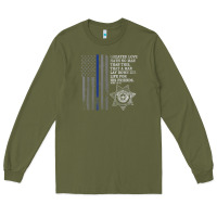 Army Green police in america correctional officer prayer Long Sleeve Tee - linhVisuals