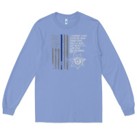Colony Blue police in america correctional officer prayer Long Sleeve Tee - linhVisuals