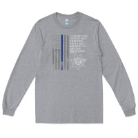 Heather Grey police in america correctional officer prayer Long Sleeve Tee - linhVisuals