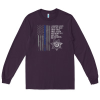Plum police in america correctional officer prayer Long Sleeve Tee - linhVisuals