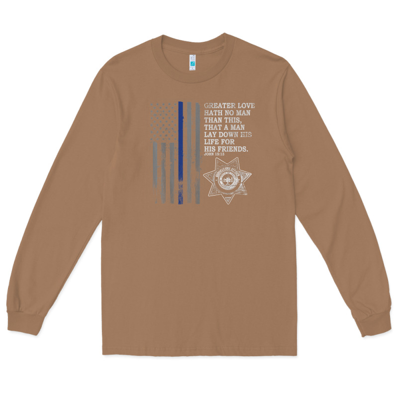 Police In America Correctional Officer Prayer Long Sleeve Tee by linhVisuals | Teevron