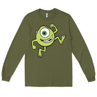 Army Green mike wazowski Long Sleeve Tee - linhVisuals