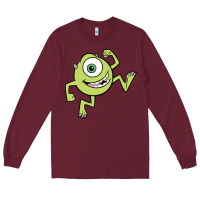 Burgundy mike wazowski Long Sleeve Tee - linhVisuals