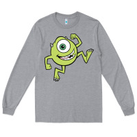 Heather Grey mike wazowski Long Sleeve Tee - linhVisuals