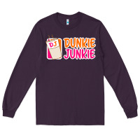 Plum donut coffee lover dunkie junkie Long Sleeve Tee - linhVisuals