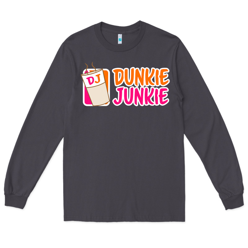 Donut Coffee Lover Dunkie Junkie Long Sleeve Tee by linhVisuals | Teevron