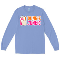 Colony Blue donut coffee lover dunkie junkie Long Sleeve Tee - linhVisuals