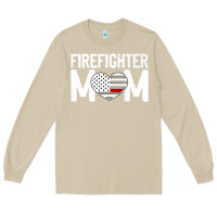 Mushroom female firefighter mom thin red line flag firefighting premium Long Sleeve Tee - linhVisuals