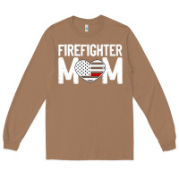 Toasted Coconut female firefighter mom thin red line flag firefighting premium Long Sleeve Tee - linhVisuals