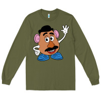 Army Green mr potato Long Sleeve Tee - linhVisuals