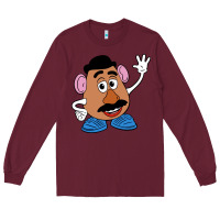 Burgundy mr potato Long Sleeve Tee - linhVisuals