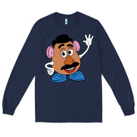 Navy mr potato Long Sleeve Tee - linhVisuals