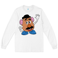 White mr potato Long Sleeve Tee - linhVisuals
