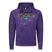 Cloud Purple blessed teacher Vintage Hoodie - CowhideDigitalArt