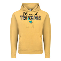 Vintage Mustard blessed teacher Vintage Hoodie - CowhideDigitalArt