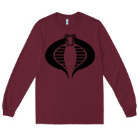 Burgundy Gi Joe Cobra Vintage Long Sleeve Tee - linhVisuals