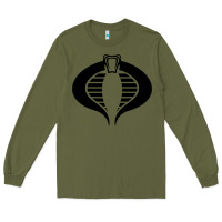 Army Green Gi Joe Cobra Vintage Long Sleeve Tee - linhVisuals