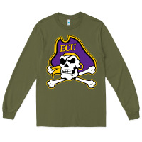 Army Green East Carolina Pirates Long Sleeve Tee - linhVisuals