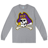 Heather Grey East Carolina Pirates Long Sleeve Tee - linhVisuals