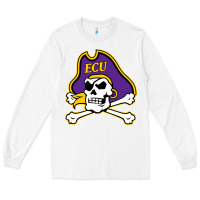 White East Carolina Pirates Long Sleeve Tee - linhVisuals