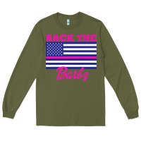 Army Green NICKI BACK THE BARBZ Long Sleeve Tee - linhVisuals