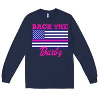Navy NICKI BACK THE BARBZ Long Sleeve Tee - linhVisuals