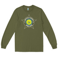 Army Green suffolk county police t shirt   scpd Long Sleeve Tee - linhVisuals