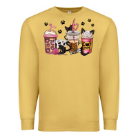 Antique Gold cat mom coffee Premium Sweatshirt - Jasminsmagicworld