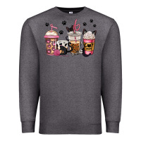 Charcoal Heather cat mom coffee Premium Sweatshirt - Jasminsmagicworld
