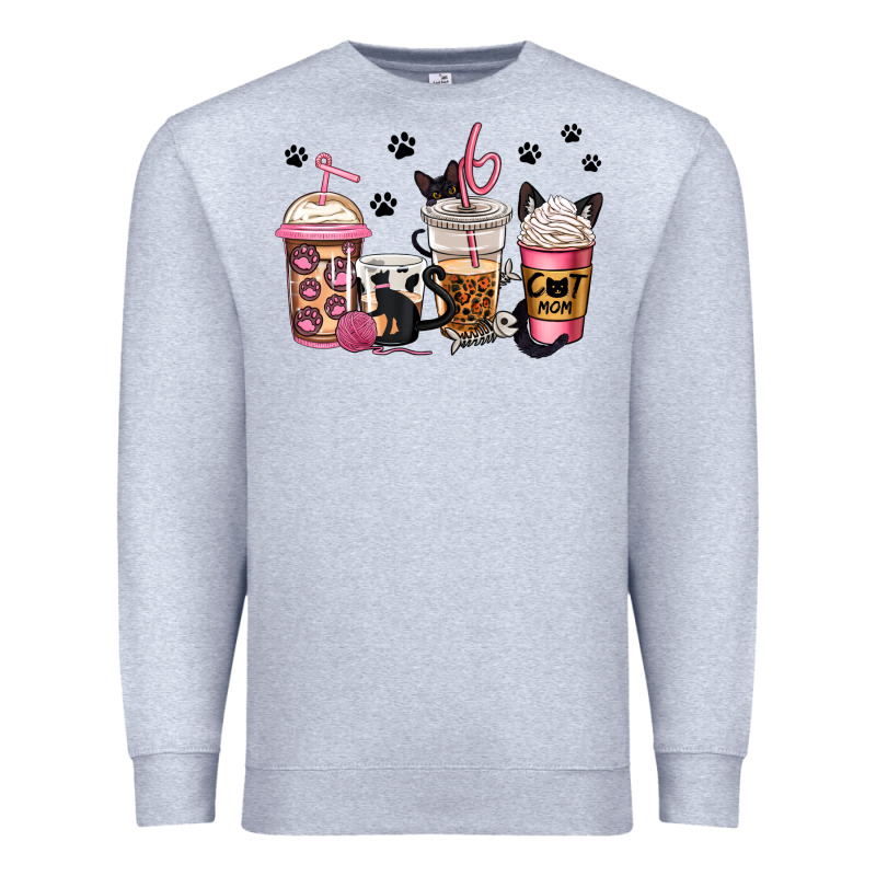 Cat Mom Coffee Premium Sweatshirt by Jasminsmagicworld | Teevron